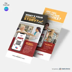 Medical Review Rack Card Canva Template