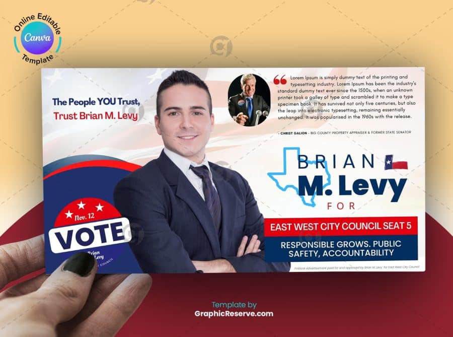 Political Campaign Mailer Template