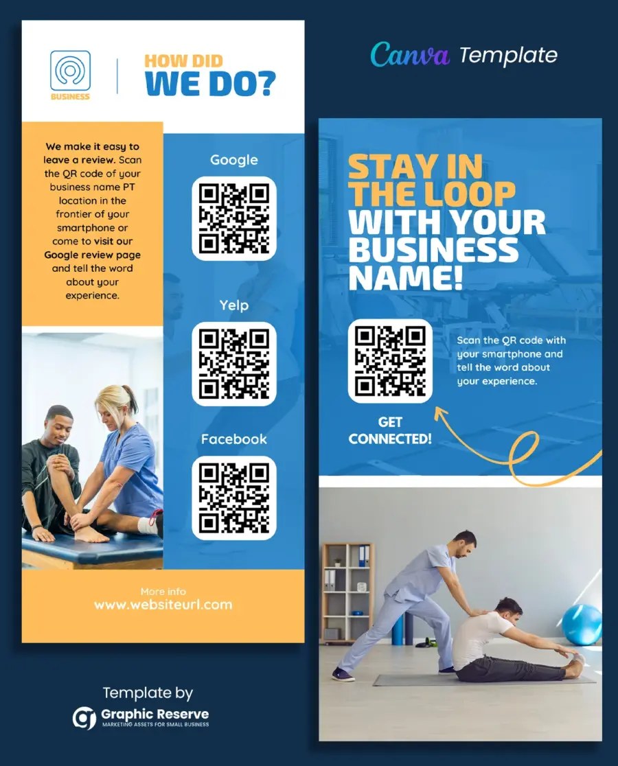 Review Request Rack Card (Canva Template)