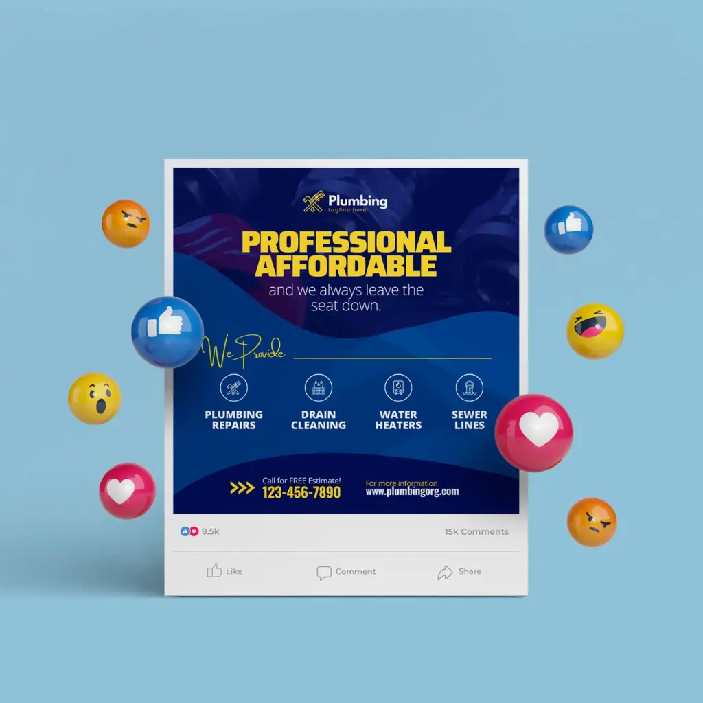 Custom Facebook Banner for Plumbing Marketing