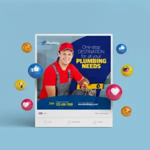 Eye-Catching Plumbing Ad Designs for Facebook