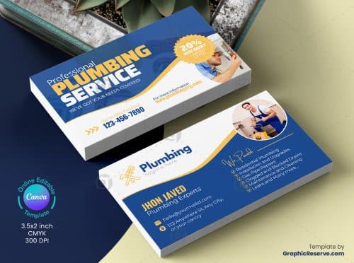Plumbing Business Card 11v