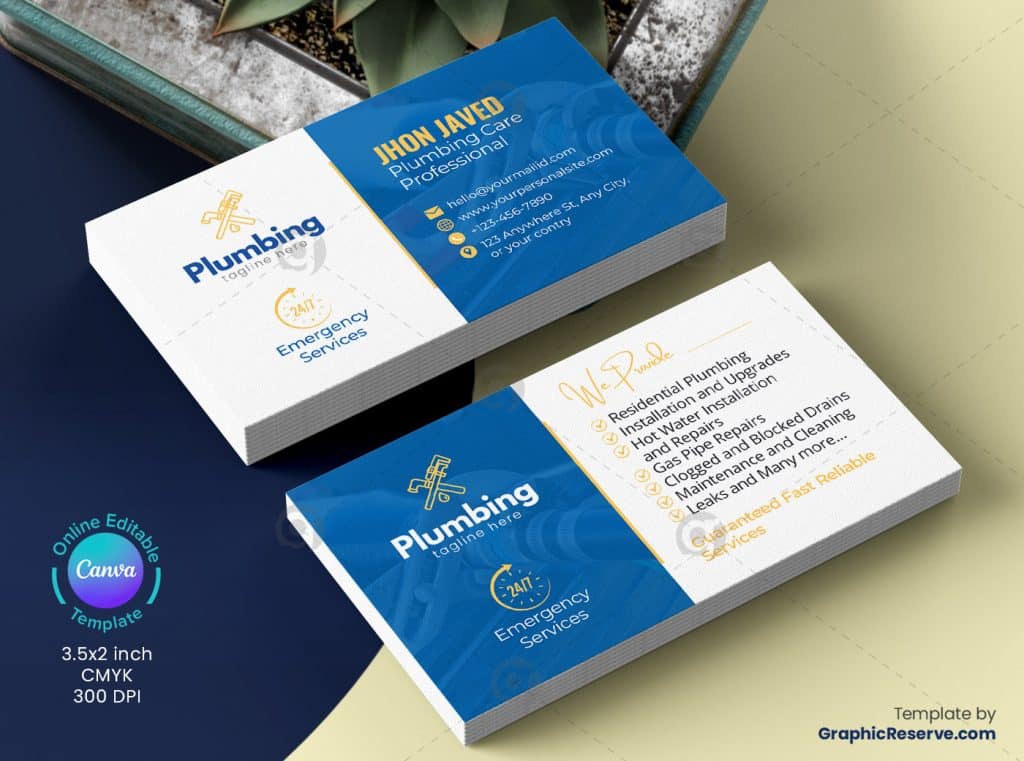 Plumbing Business Card