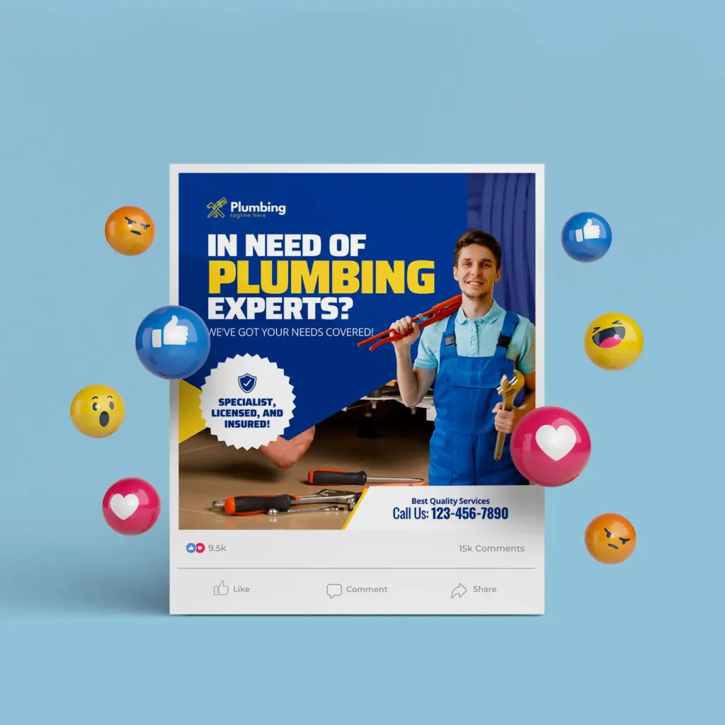 Plumbing Business Promotion Templates for Canva – Canva template