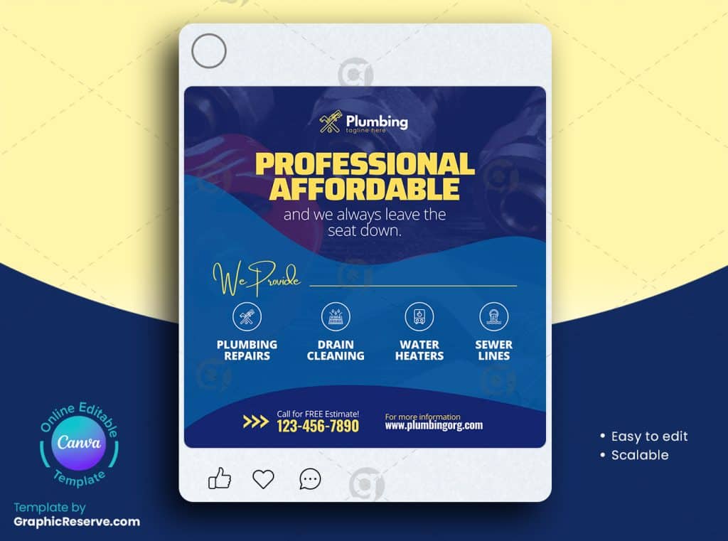 Plumbing Experts Social Media Banner 1