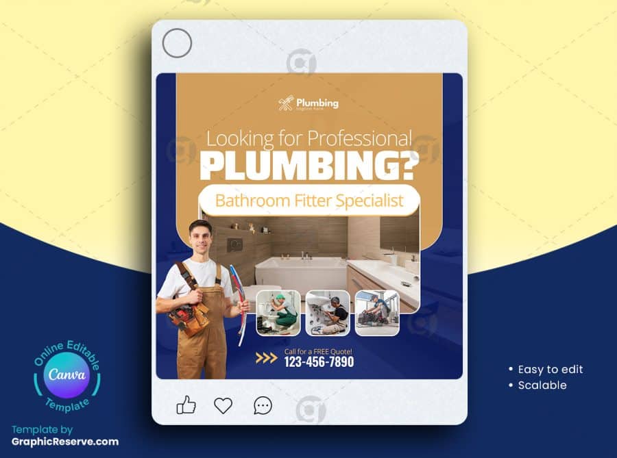 Plumbing Experts Social Media Banner 2