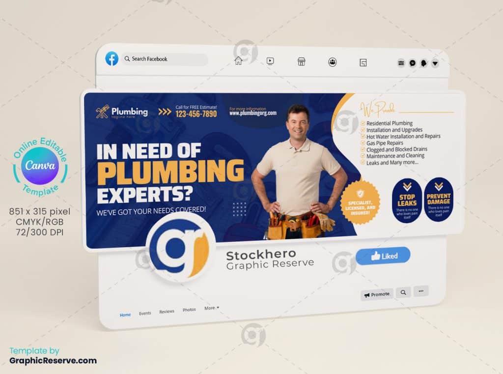 Plumbing Experts Social Media Cover Banner