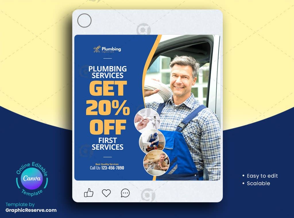Plumbing Service Social Media Banner 2