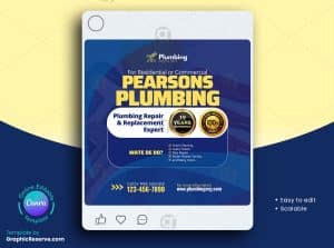 Plumbing Service Social Media Banner