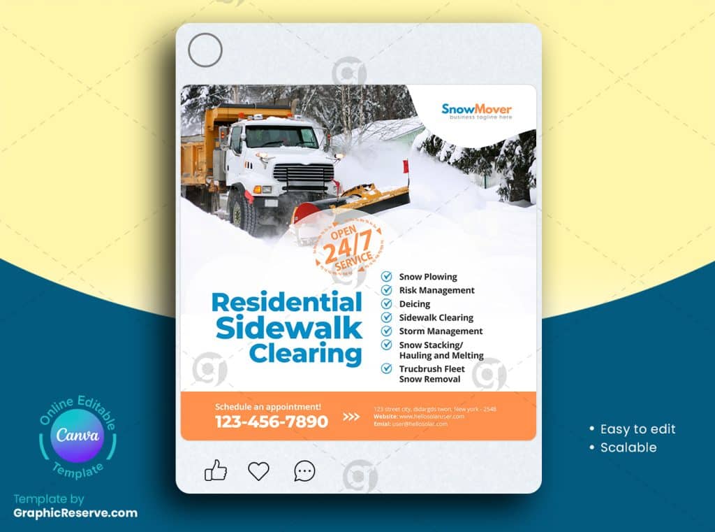 Sidewalk Cleaning Social Media Post