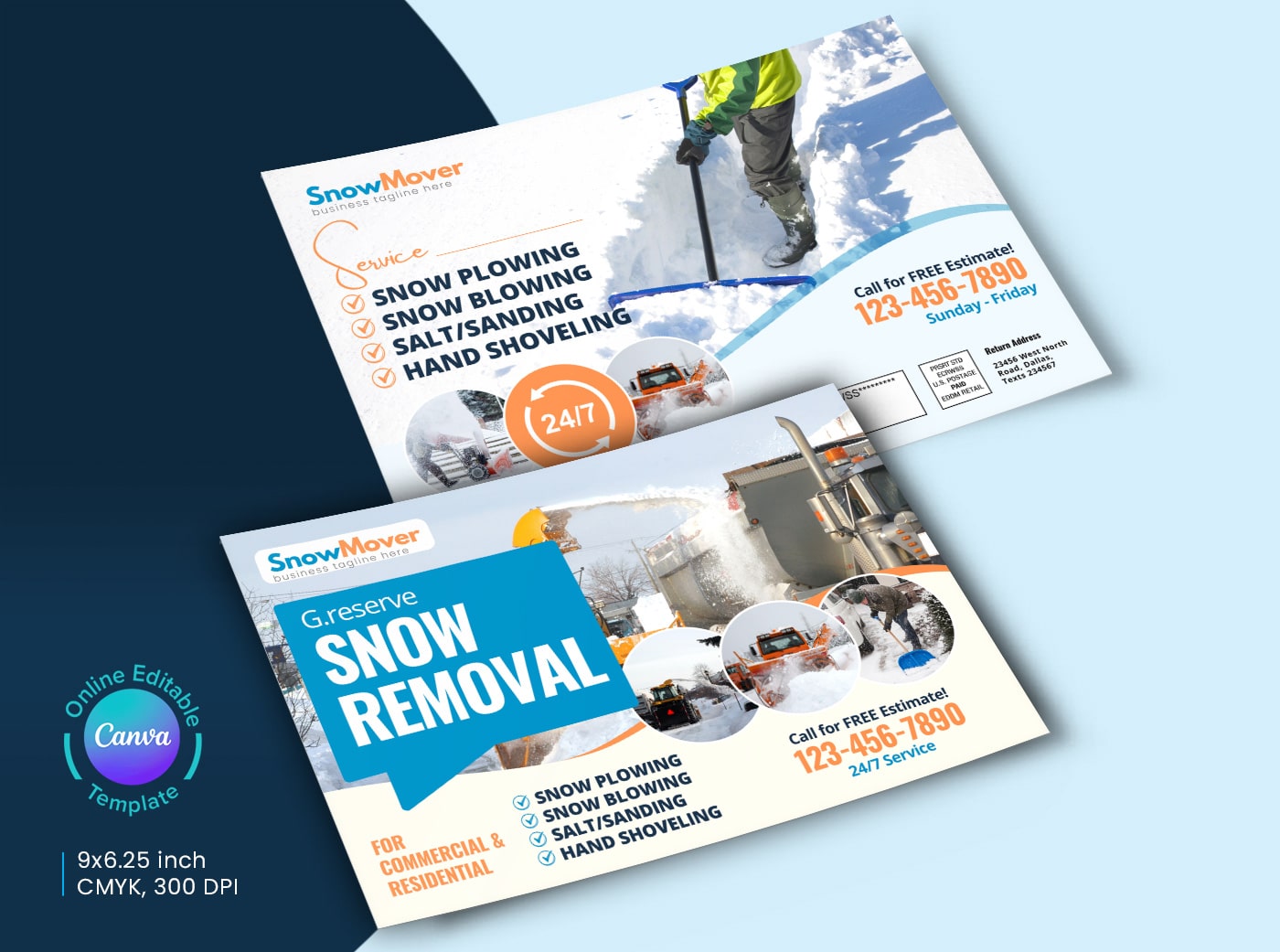5+ Snow Removal Direct Mail Marketing Postcard Templates