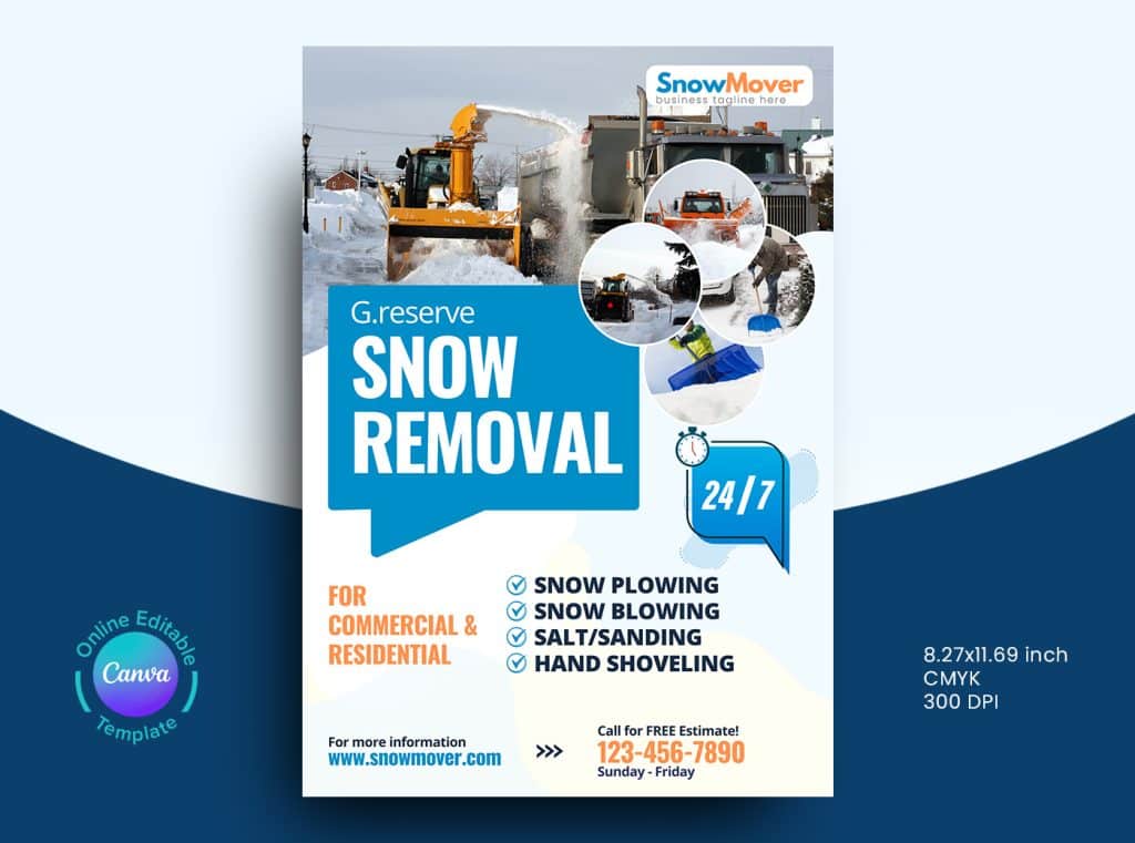 Snow Removal Marketing Material Bundle Design_v3 Graphic Reserve