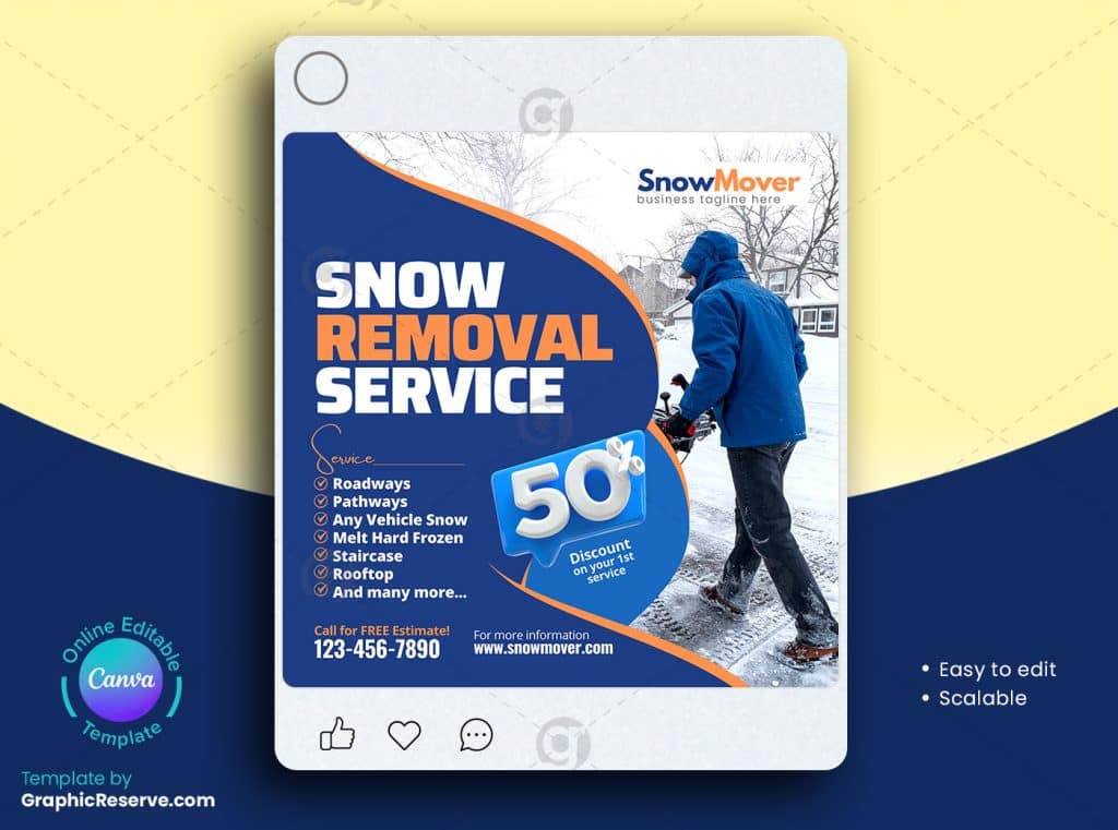 Snow Removal Instagram Post 1