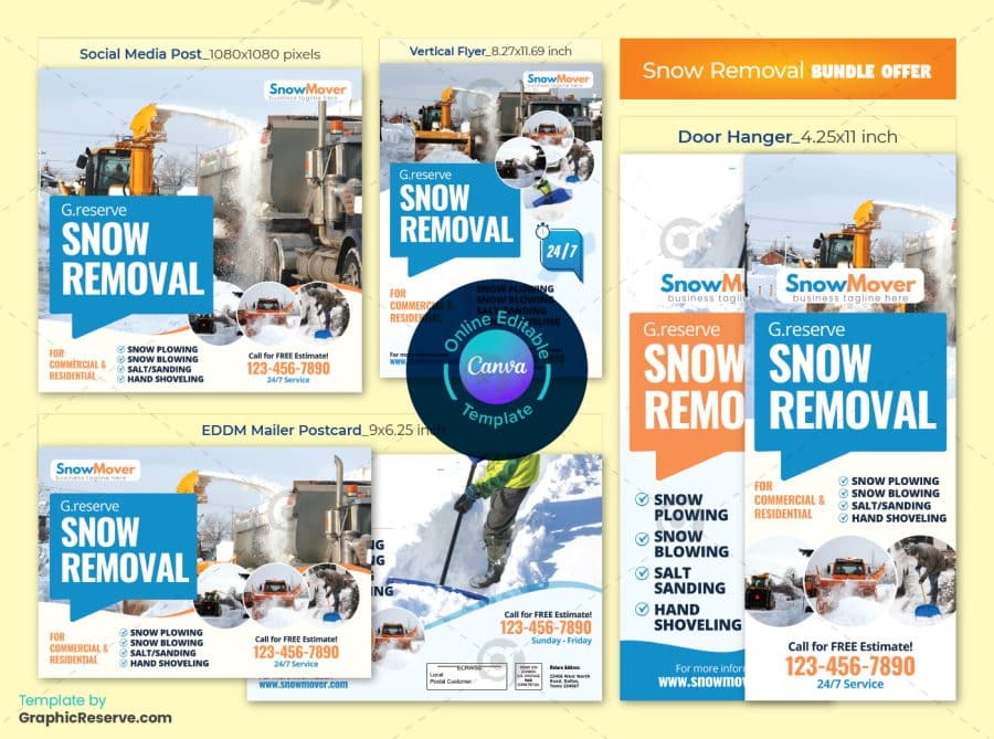 Snow Removal Marketing Material Bundle Design V3 1