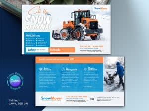 Snow Removal Service Eddm Mailer Design