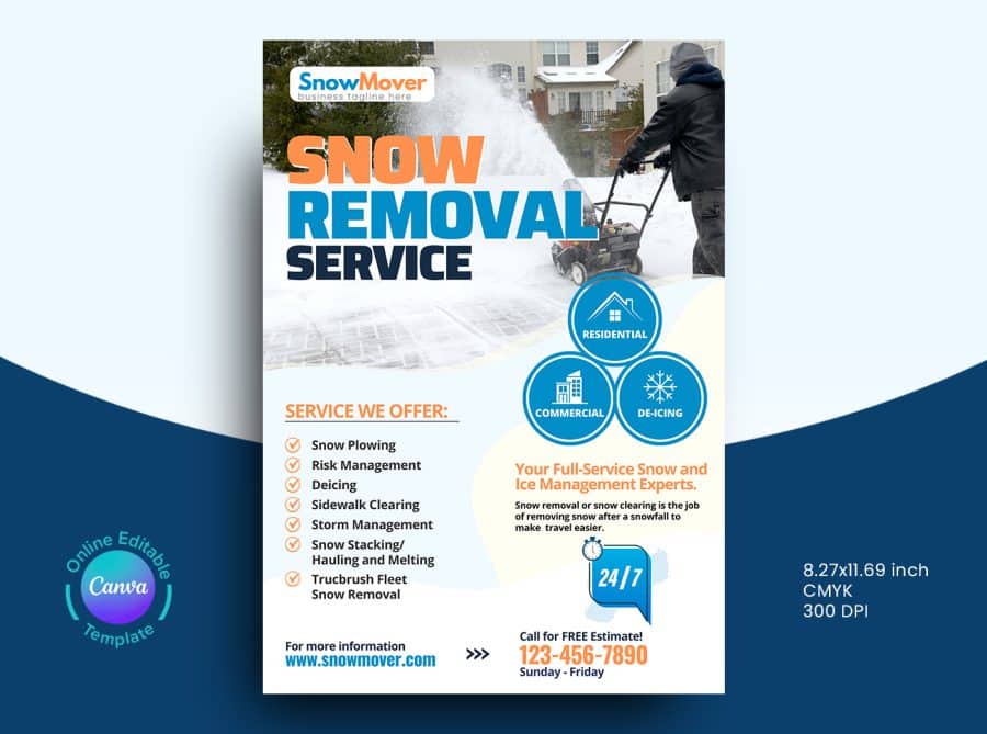 Snow Removal Marketing Material Bundle Design_v4 Graphic Reserve