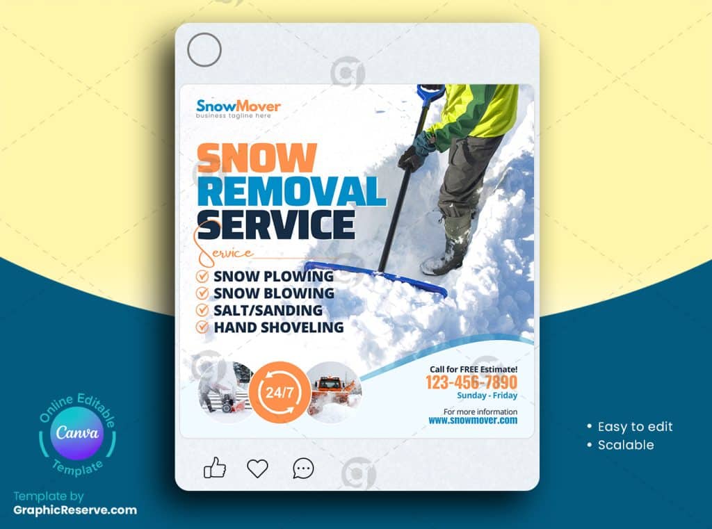 Snow Removal Social Media Post