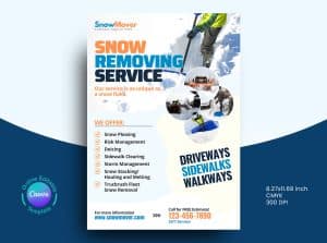 Snow Removing Service Flyer