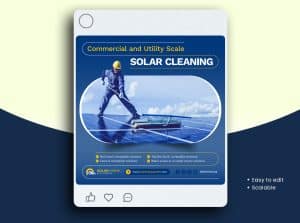 Solar Cleaning Social Media Post Template