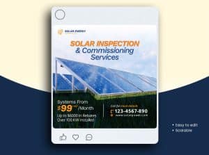 Solar Social Media Post Design