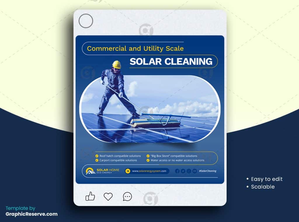 Solar Social Media Post Template v5