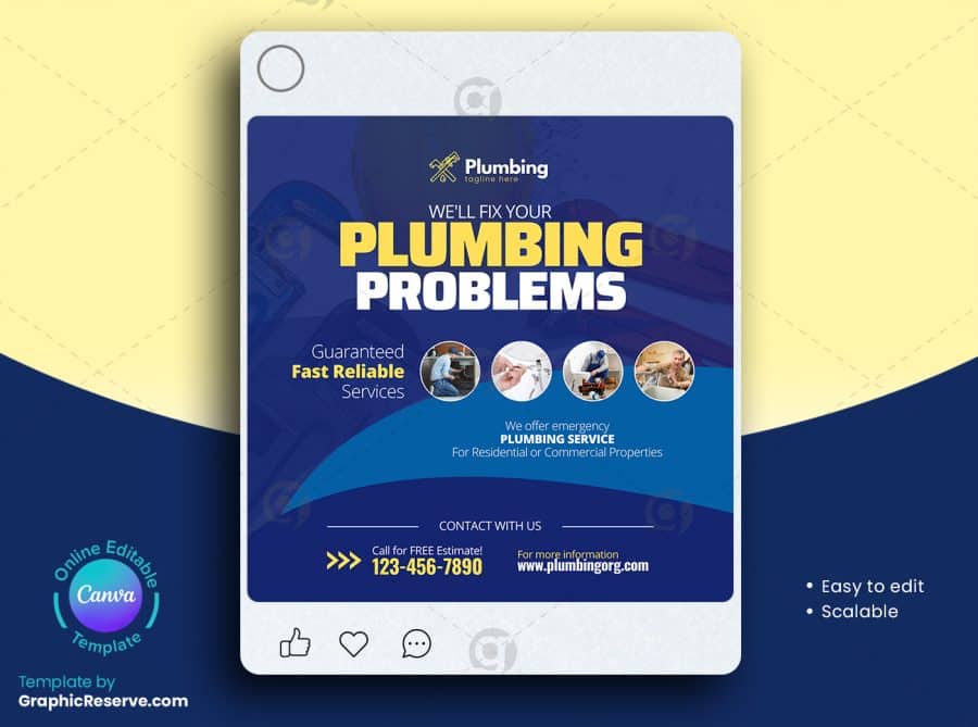 Solved Plumbing Problems Social Media Post