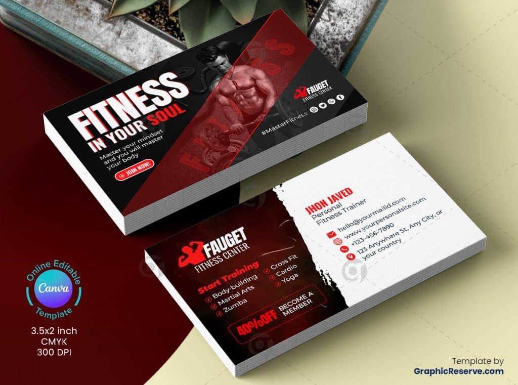 Body building Business Card