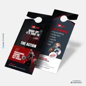 Creative-Gym-Fitness-Door-Hanger-Design