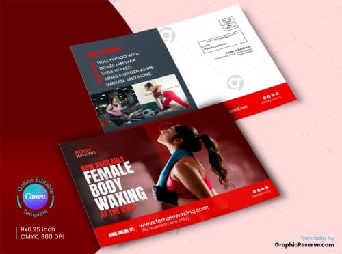 Female Fitness EDDM Postcard 1