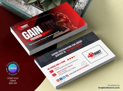 Fitness Business Review Card 2v