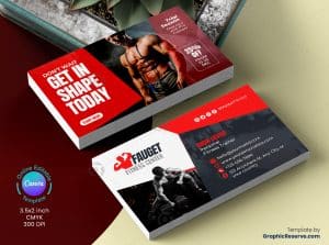 Fitness Gym Business Card 7v