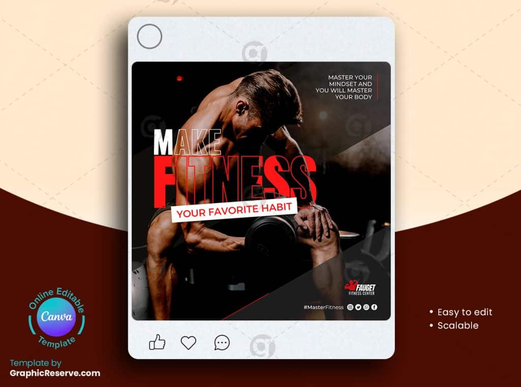 Fitness Gym Facebook Banner 9v