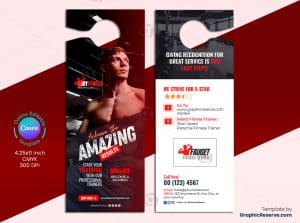 Fitness Review Door Hanger