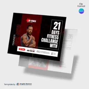 Fitness Trainer EDDM (Canva file) – Canva template