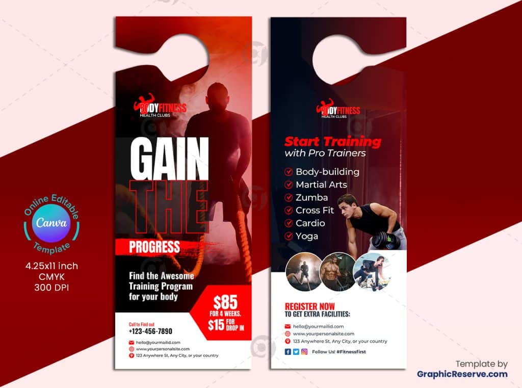 Gym Door Hanger 1v 1