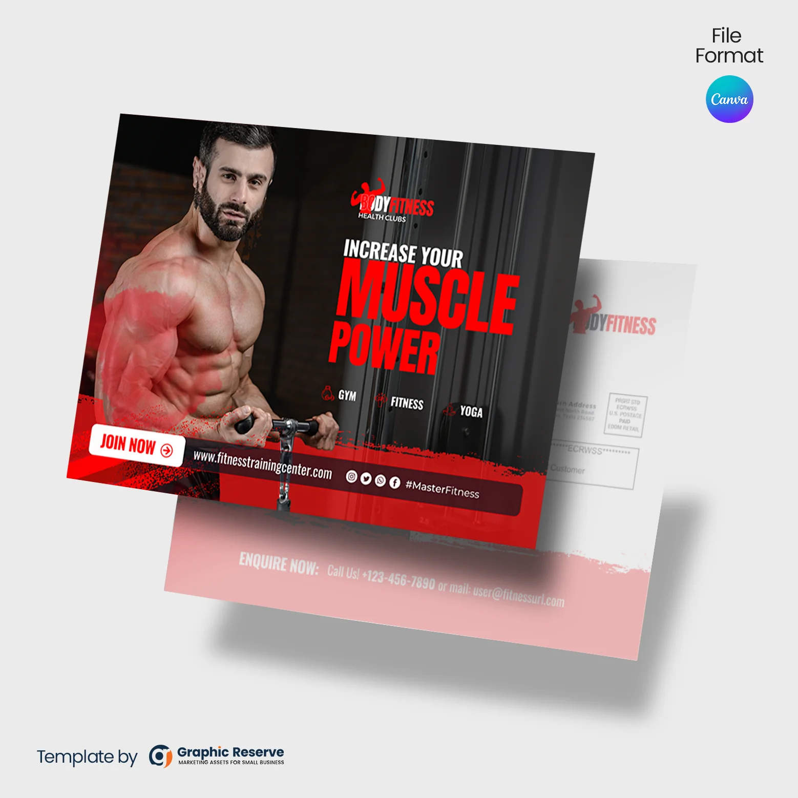 Gym EDDM Postcard (Canva file)