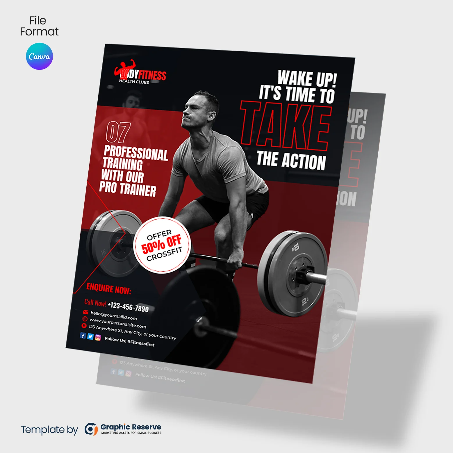 Gym Flyer Design (CanvaTemplate)