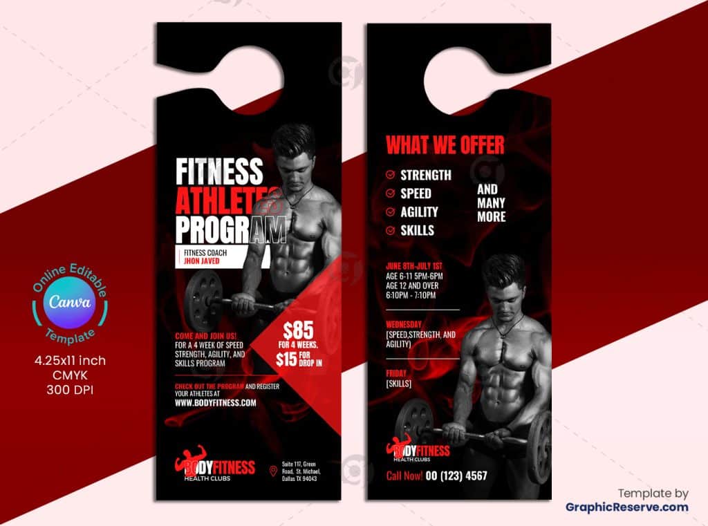 Gym Pricing Door Hanger 2v