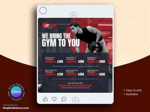 Gym Pricing Social Media Banner sm2