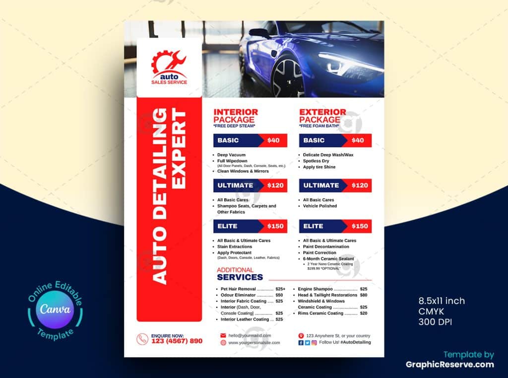 Auto Detailing Expert Flyer