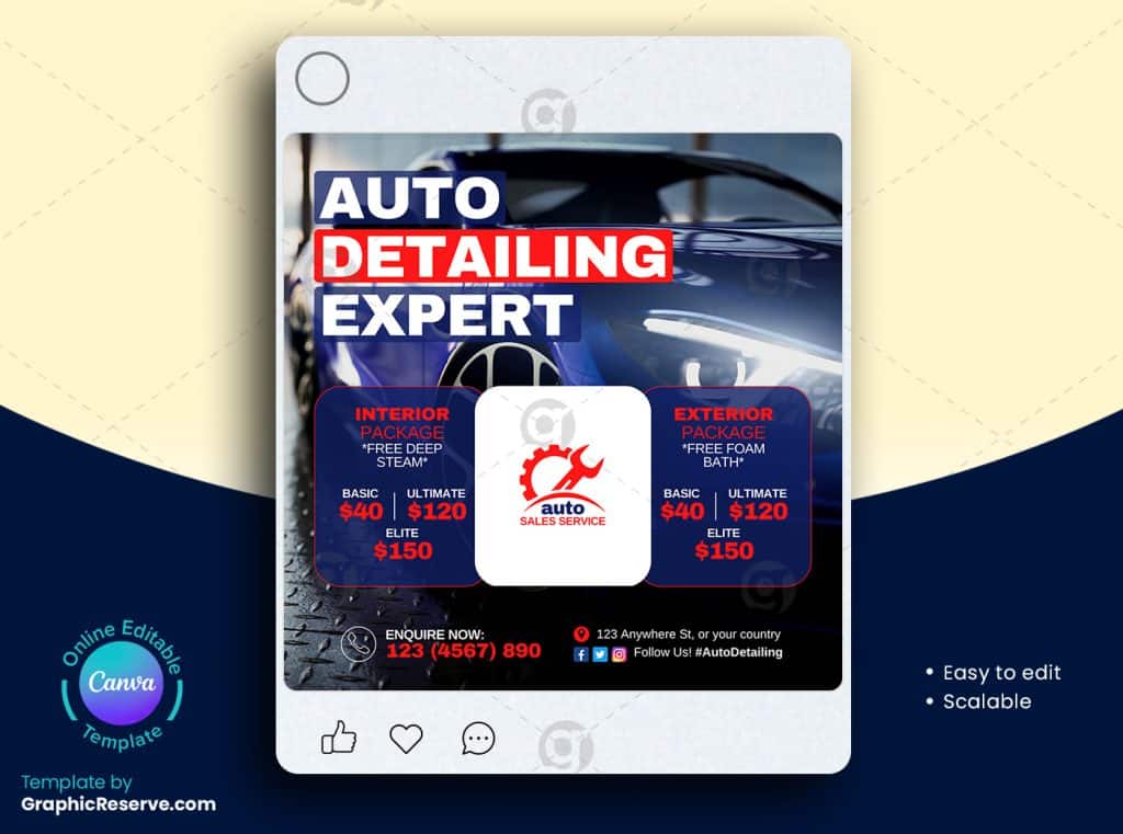 Auto Detailing Expert Instagram Post