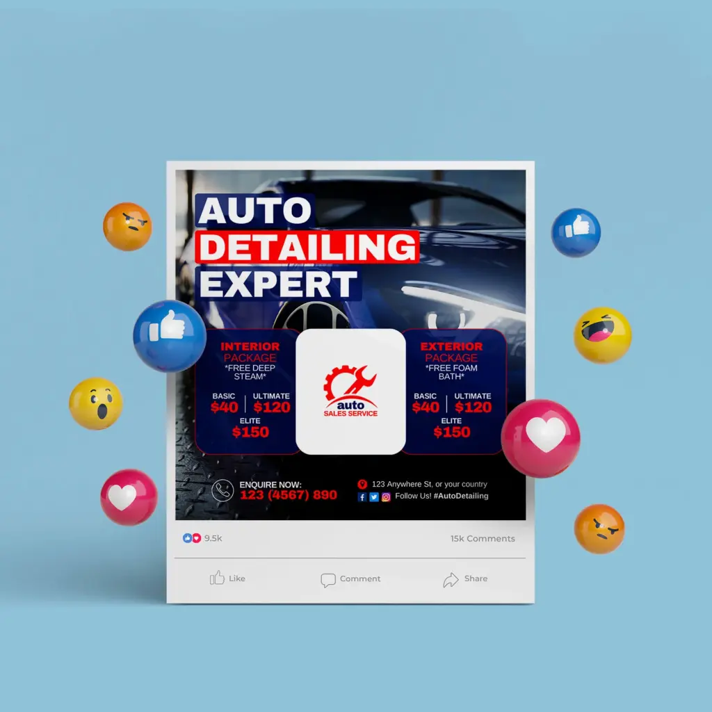Auto Detailing Expert Instagram Post (Canva file)