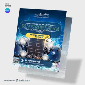 Auto Detailing Serving Flyer (Canva file)