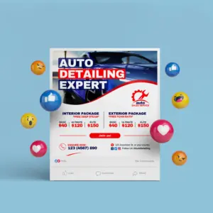 Auto Detailing Social Media Banner (Canva file)