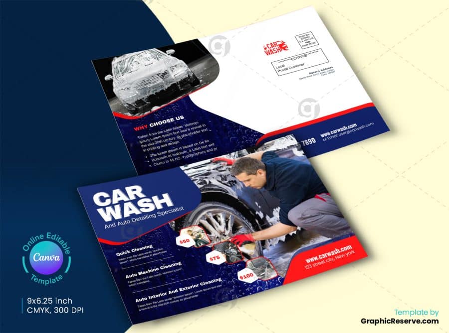 Car Wash Eddm Mailer 2V