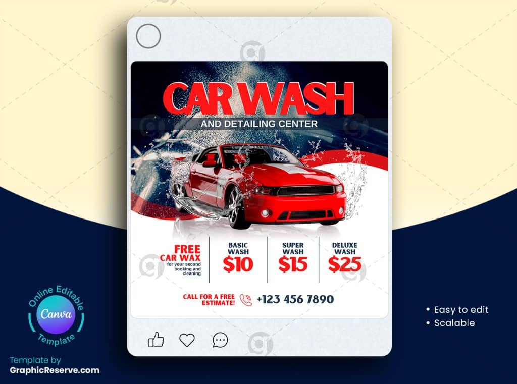 Car Wash Pricing Banner 2v