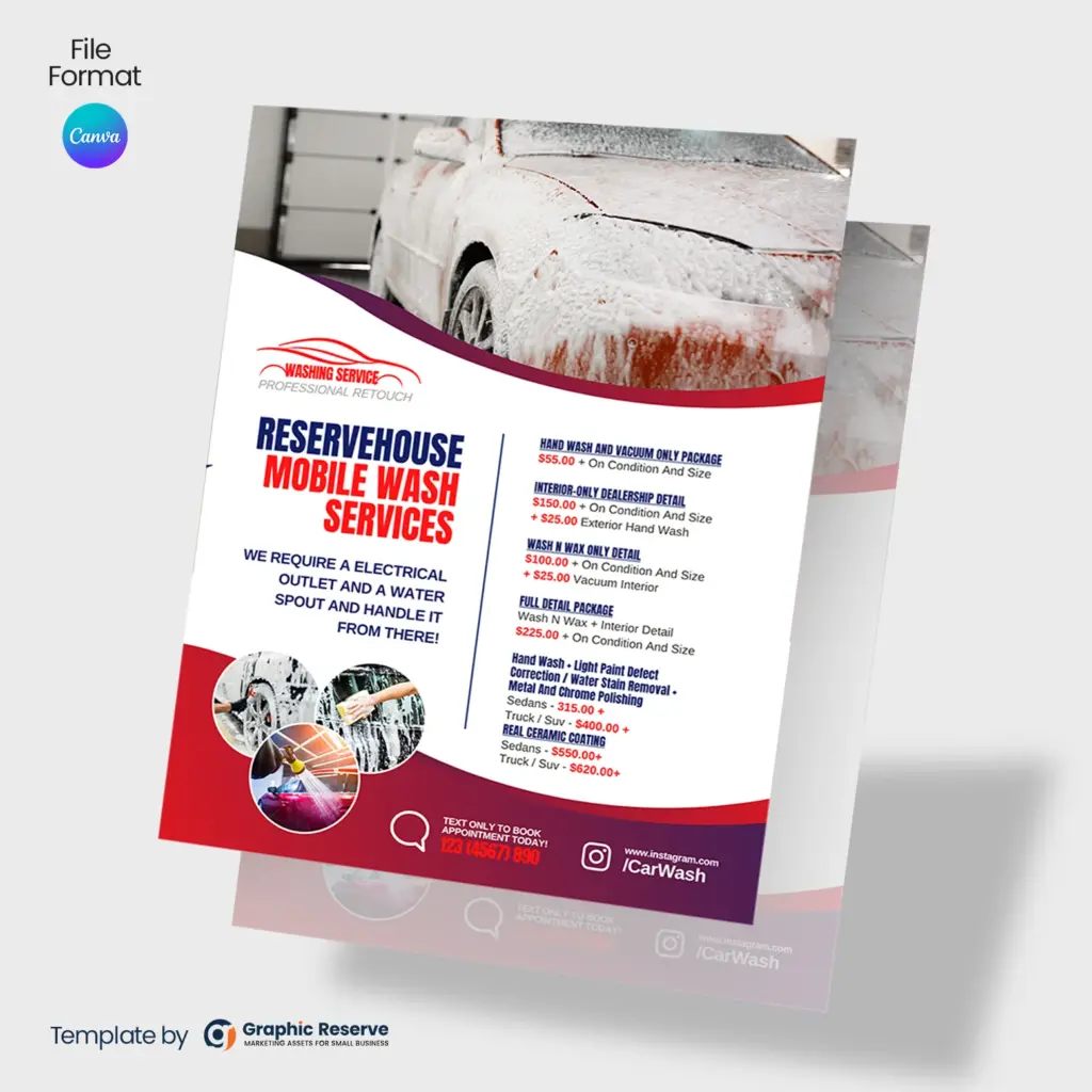 Car-Wash-Pricing-Flyer-Design---Editable-Canva-Template