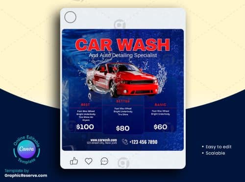 Car Wash Pricing Social Media Post am5