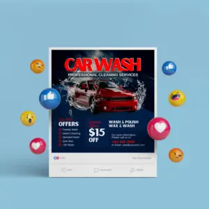 Car Wash Services Offer Banner Canva