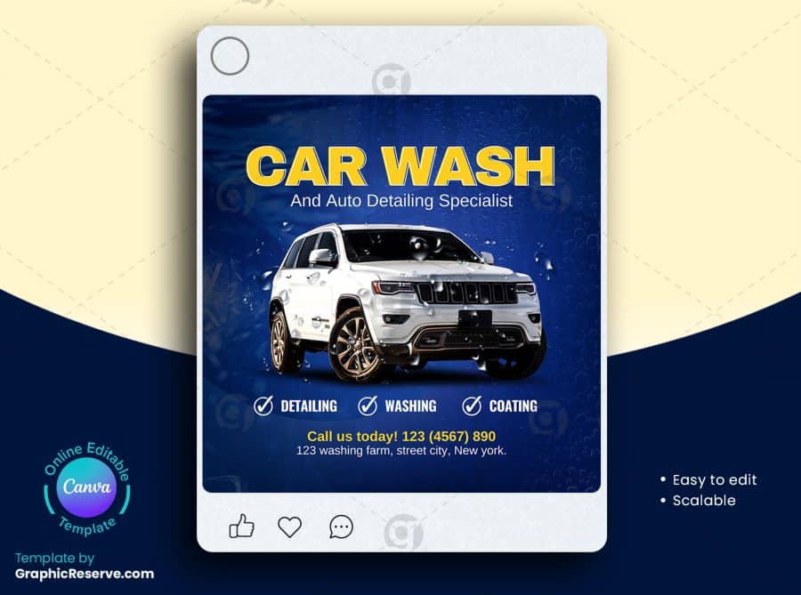 Car Wash Social Media Banner am2